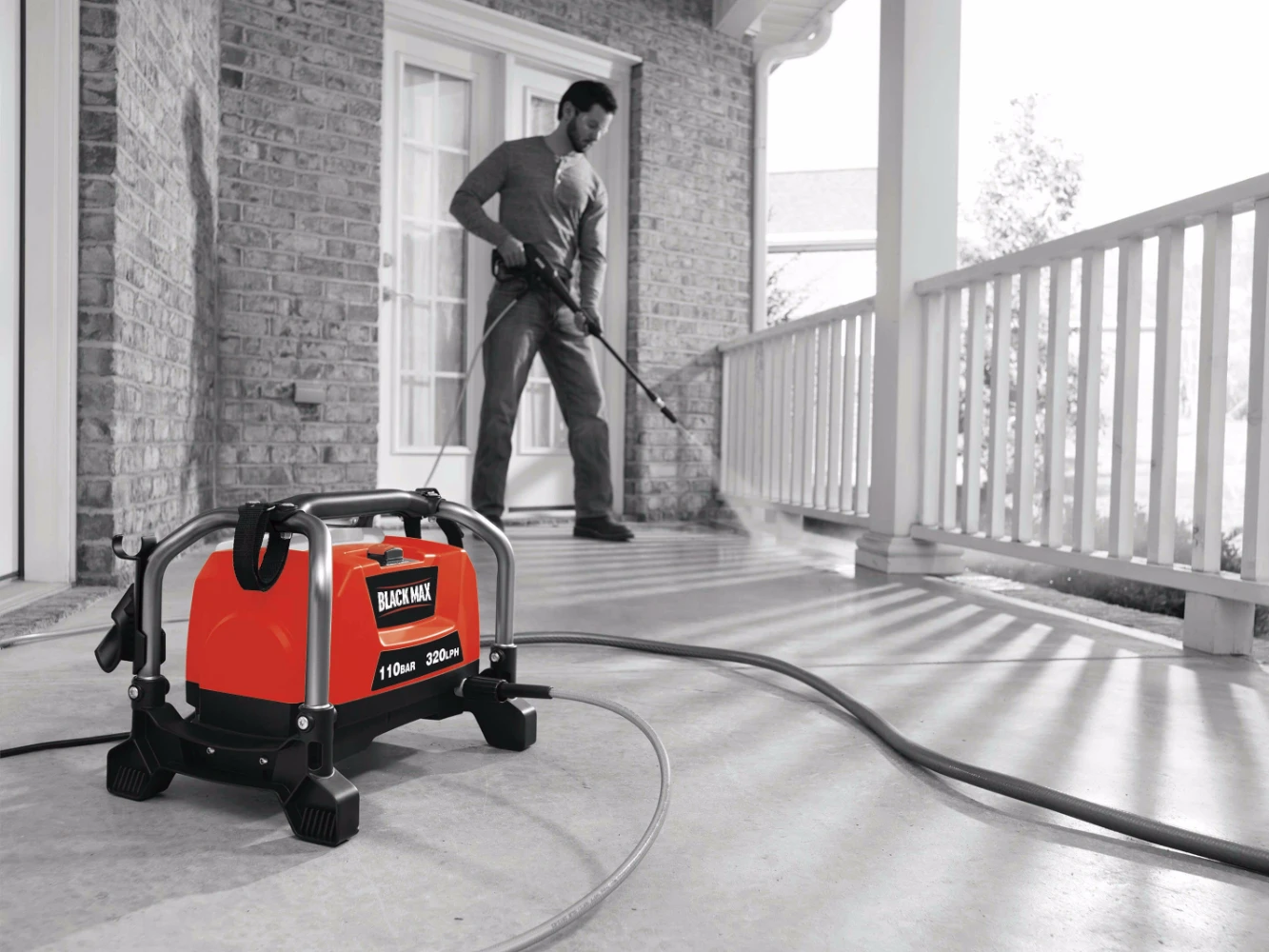 BMPW110 pressure washer application image
